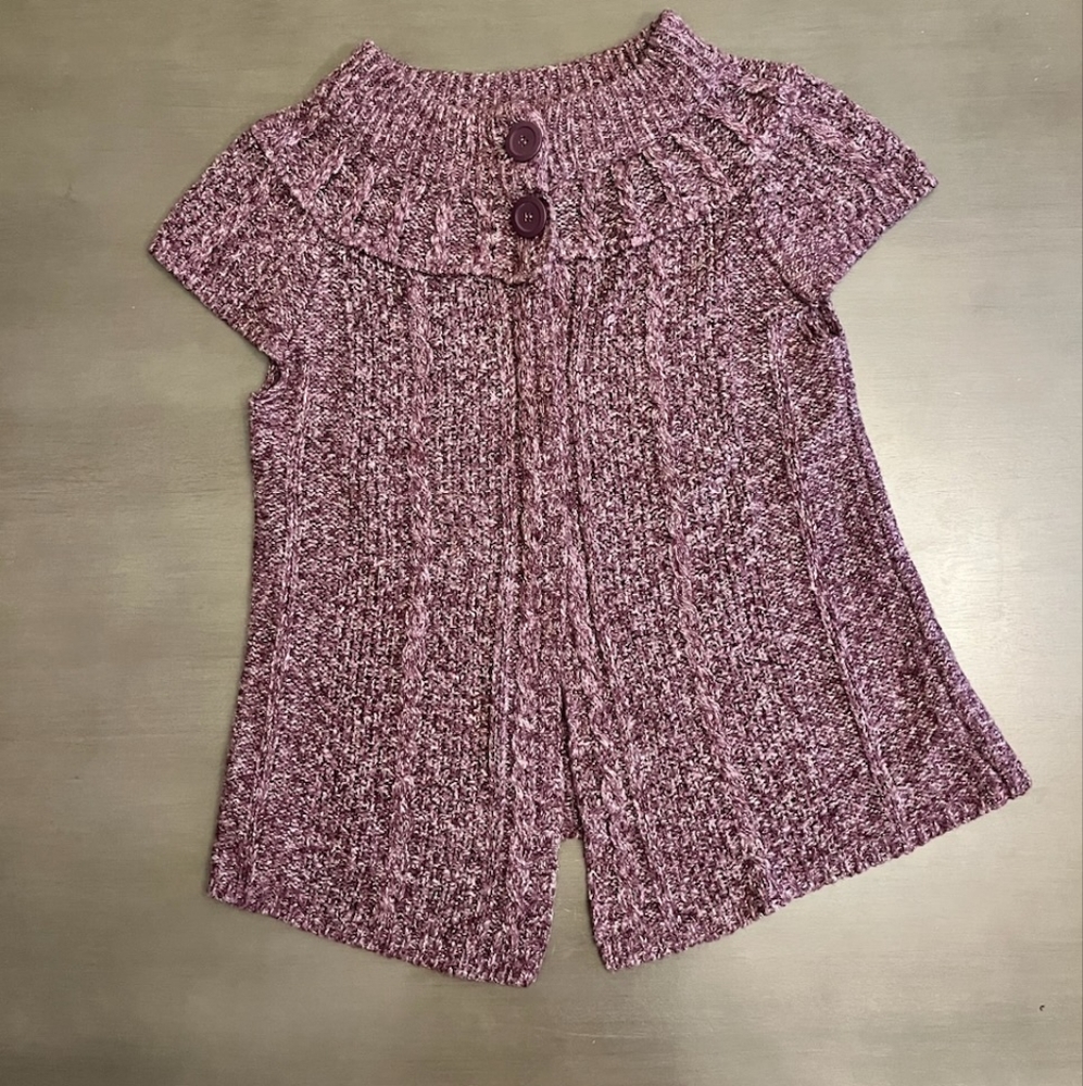 Cable Knit Sweater • Sonoma Life & Style • Large • Purple